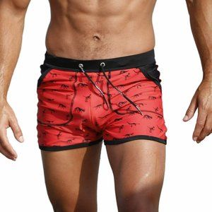 Taddlee Men's Swim Boxer Brief Surf Shorts NWT